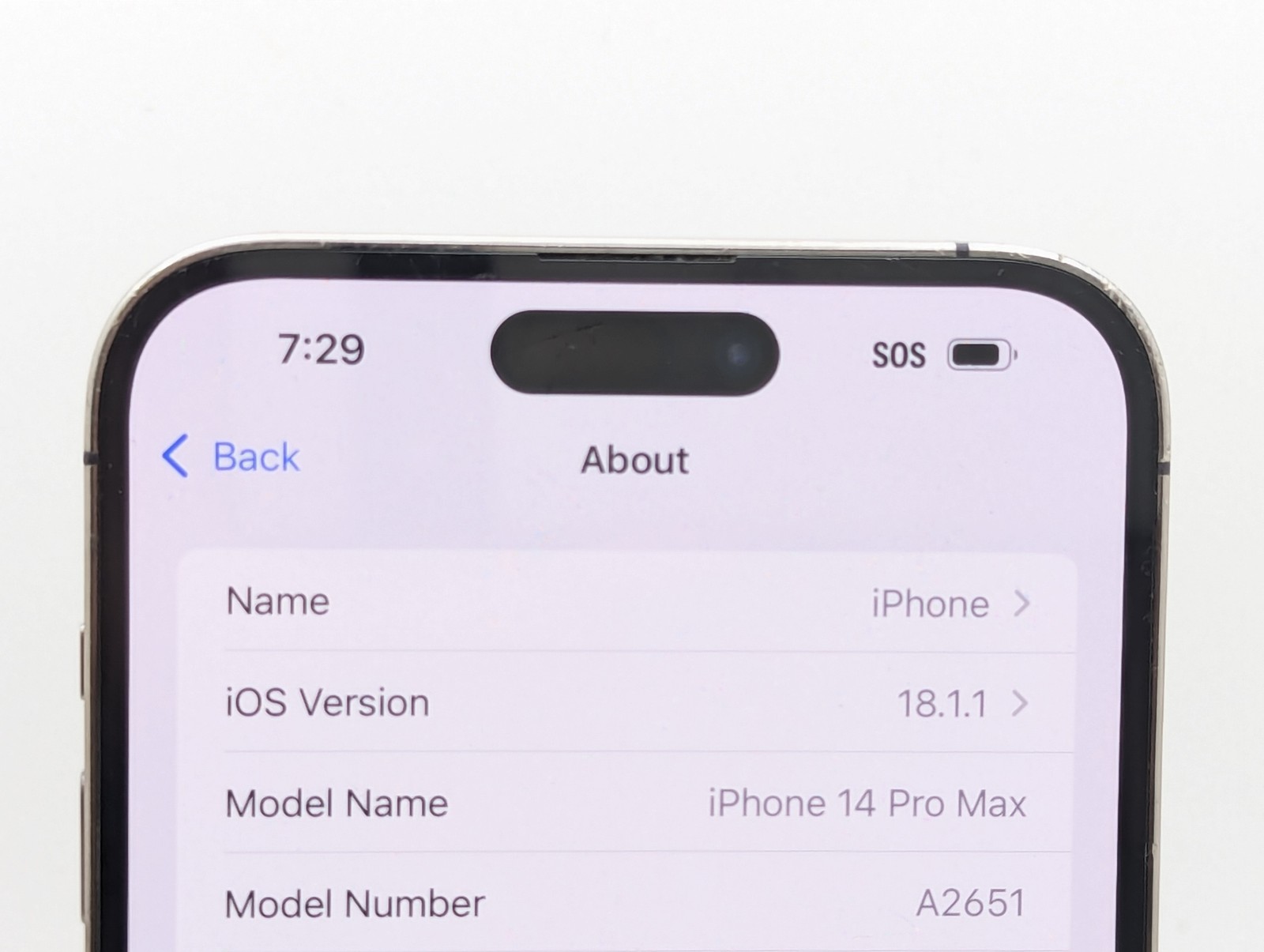 Apple iPhone 14 Pro Max A2651 128GB Fair Condition | Deep Purple | T-MOBILE ONLY