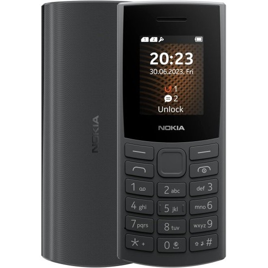 Nokia 105 4G (2023) TA-1546 Dual SIM Unlocked 4G VoLTE Feature Phone Black