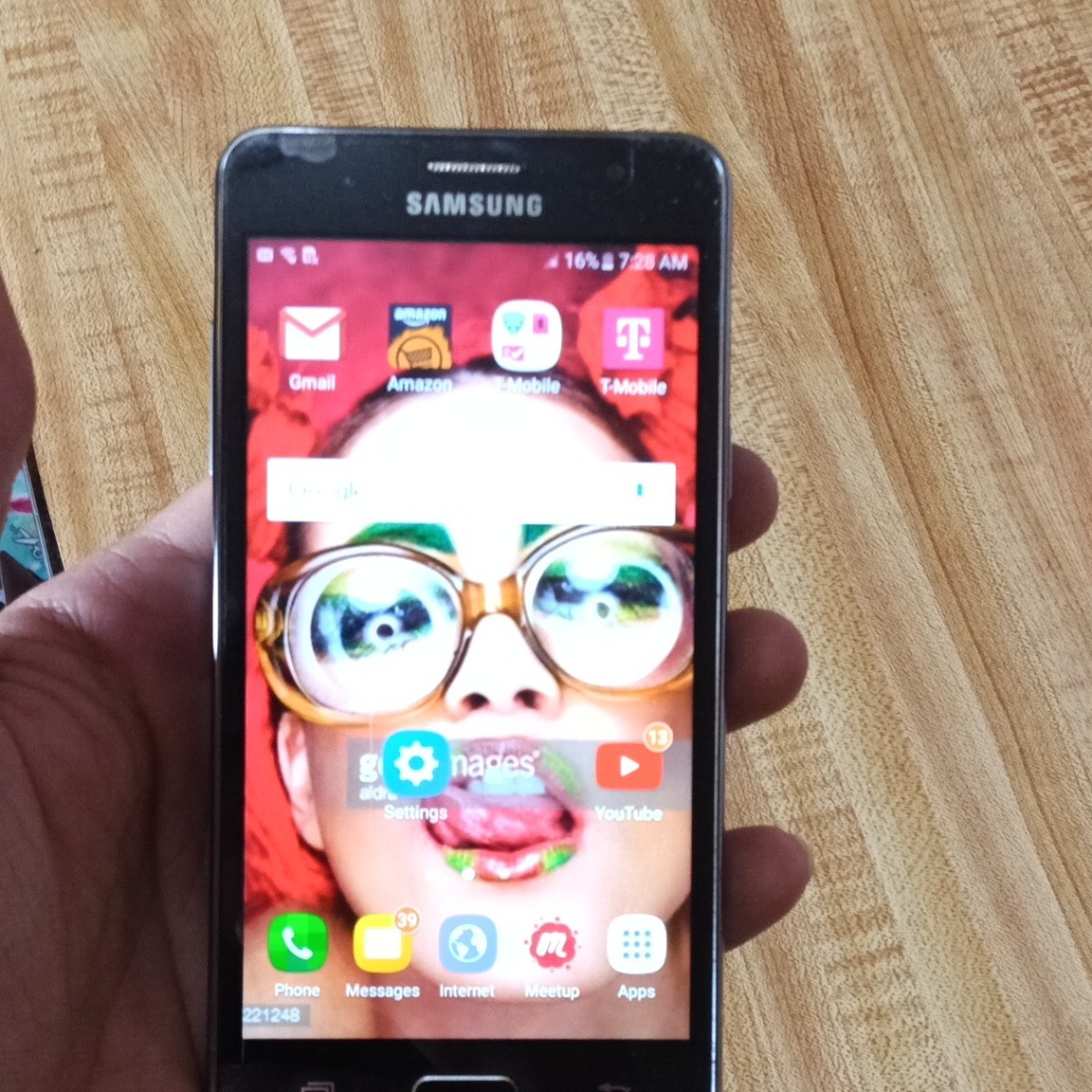 Samsung SM-G550T 8GB Black Bar Android 6.0.1 Smartphone (No SIM Card)