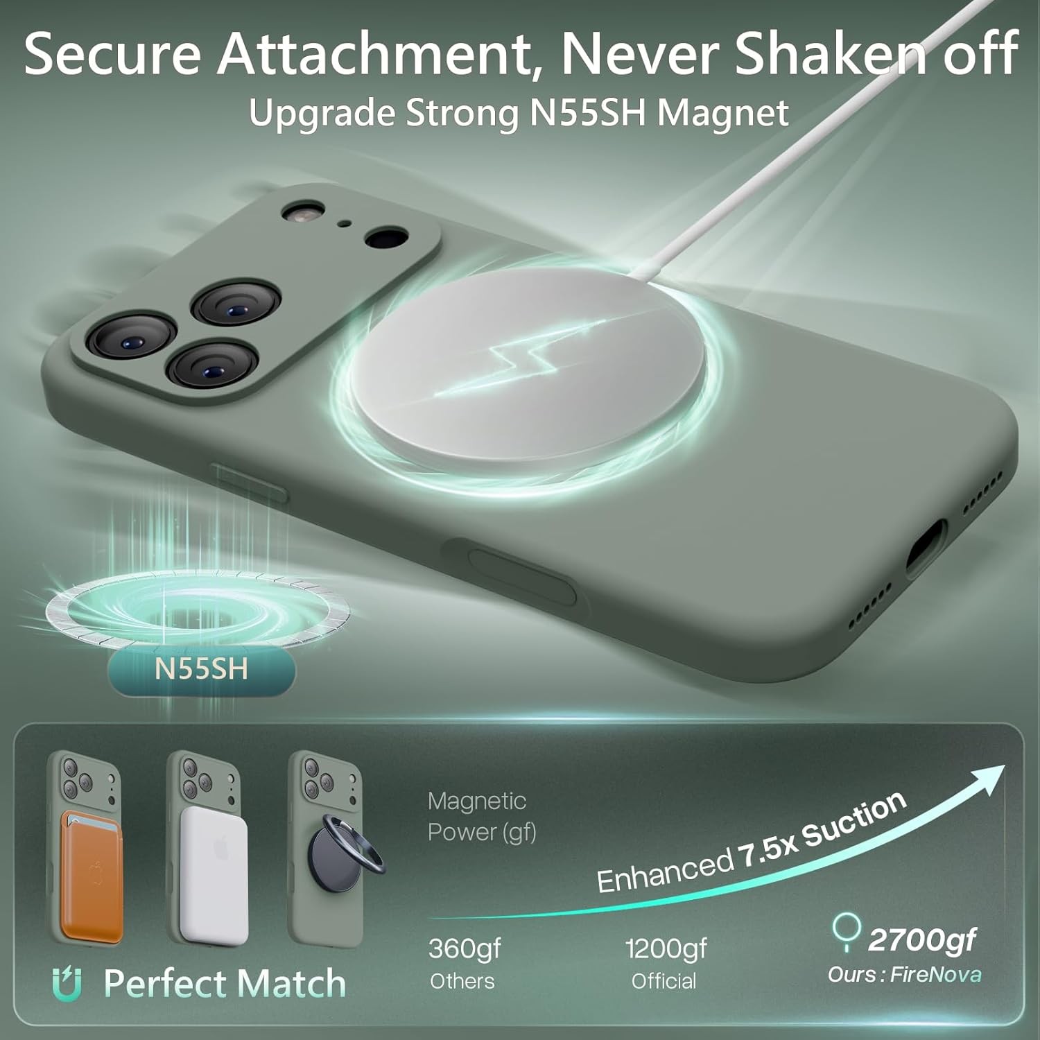 Magnetic for iPhone 17 Pro Max Case, Integrated Silicone Camera Control Button,