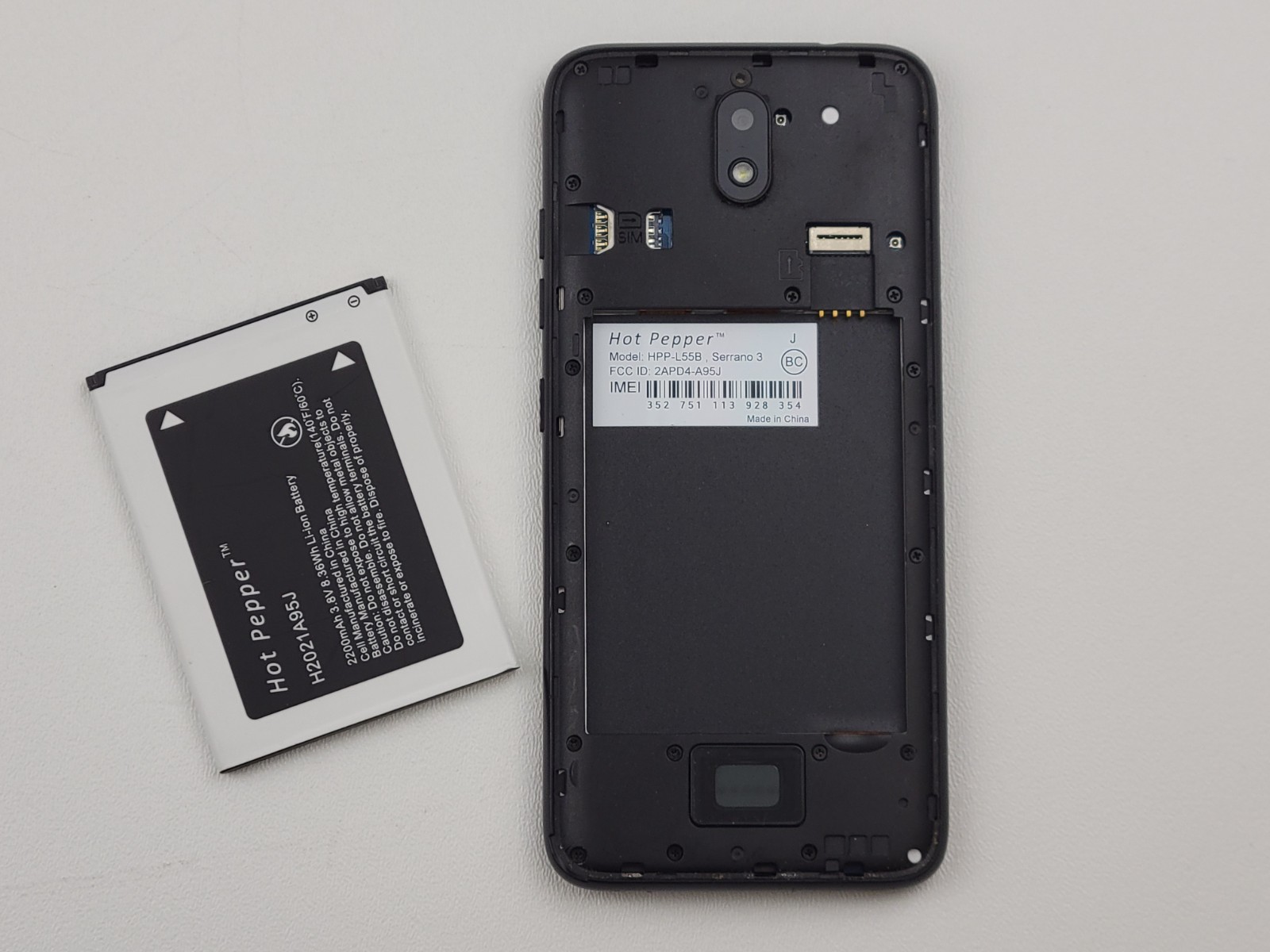 Hot Pepper Serrano 3 (HPP-L55B) 16GB (CARRIER UNKNOWN) Smartphone – H7745