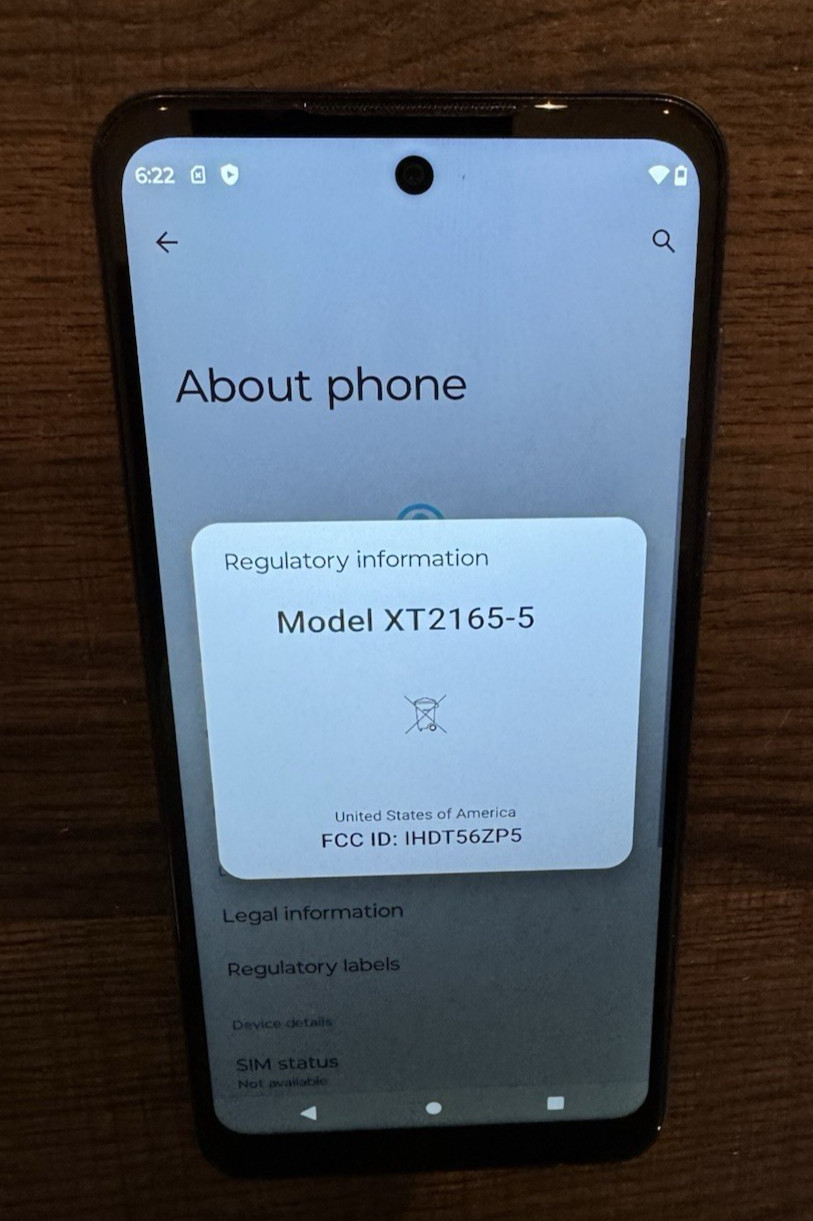 Motorola Moto G Power 5G (2022) XT2165-5 128GB Blue Factory Unlocked OpenBox