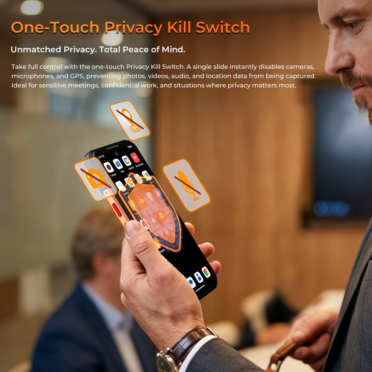 OUKITEL WP500 Rugged Smartphone 36GB+1024GB Android 16 NFC Anti Leakage Button