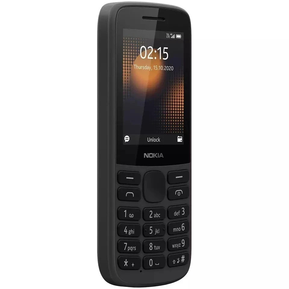 Nokia 215 Dual SIM 4G Bluetooth 128MB 64MB RAM Classic Unlocked Mobile Phone