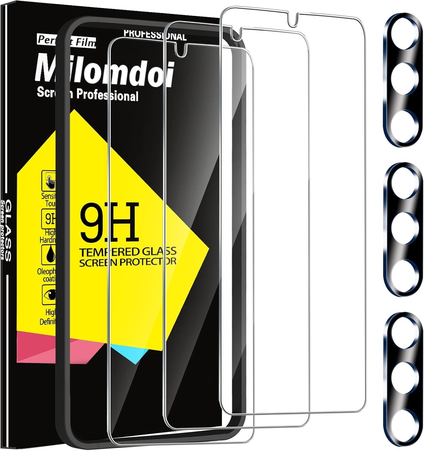 3+3 For Samsung Galaxy A15 Screen Protector Tempered Glass Transparency HD Clear