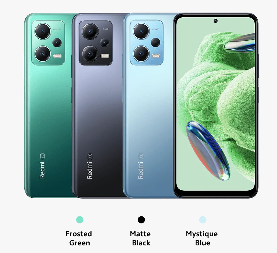Xiaomi Redmi Note 12 5G Mystique Blue – 4GB RAM – 128GB ROM – India Version NEW