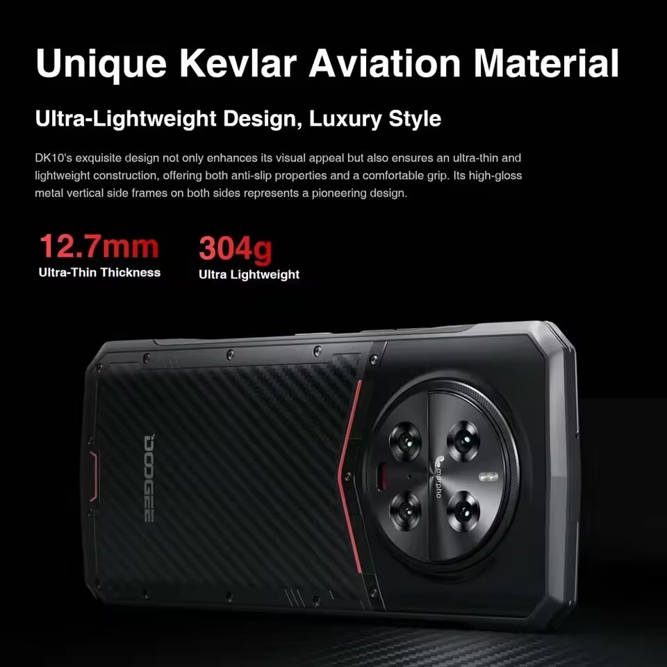 DOOGEE DK 10 Rugged 5G Smartphone 120Hz 2.5K Display 50MP Quad Camera 120W NFC