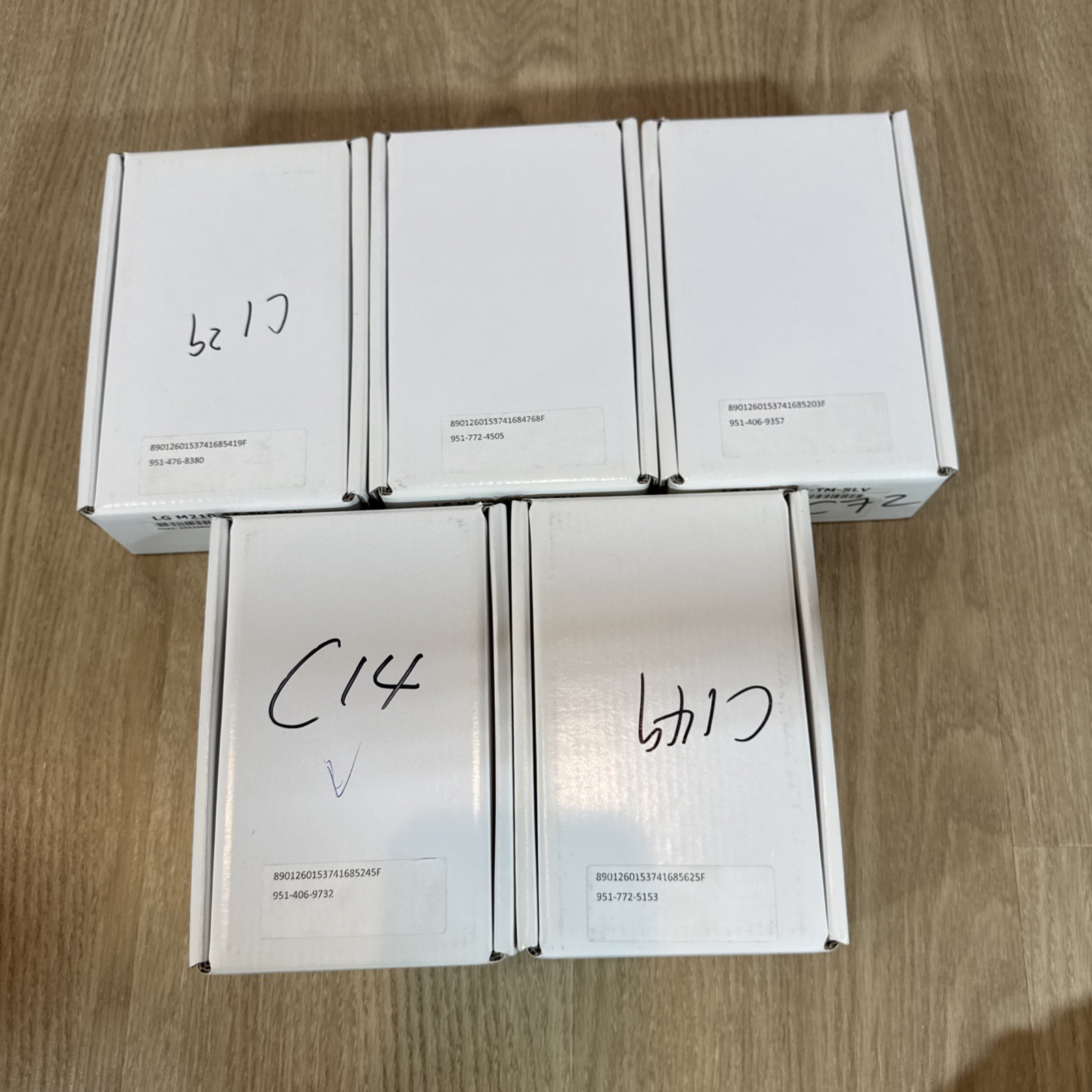 Lot 5LG Aristo M210 16GB Silver T-Mobile GSM 4G LTE Android 7.0 Smartphone Used
