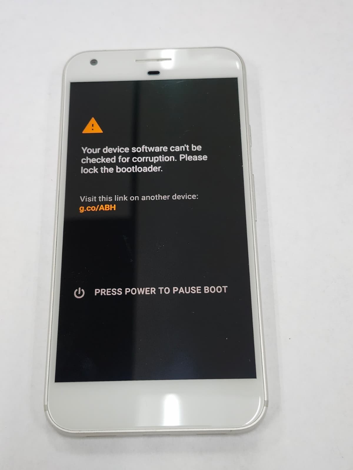 DEFECTIVE – Google Pixel XL – Silver – Unknown – Pixel XL – 12408