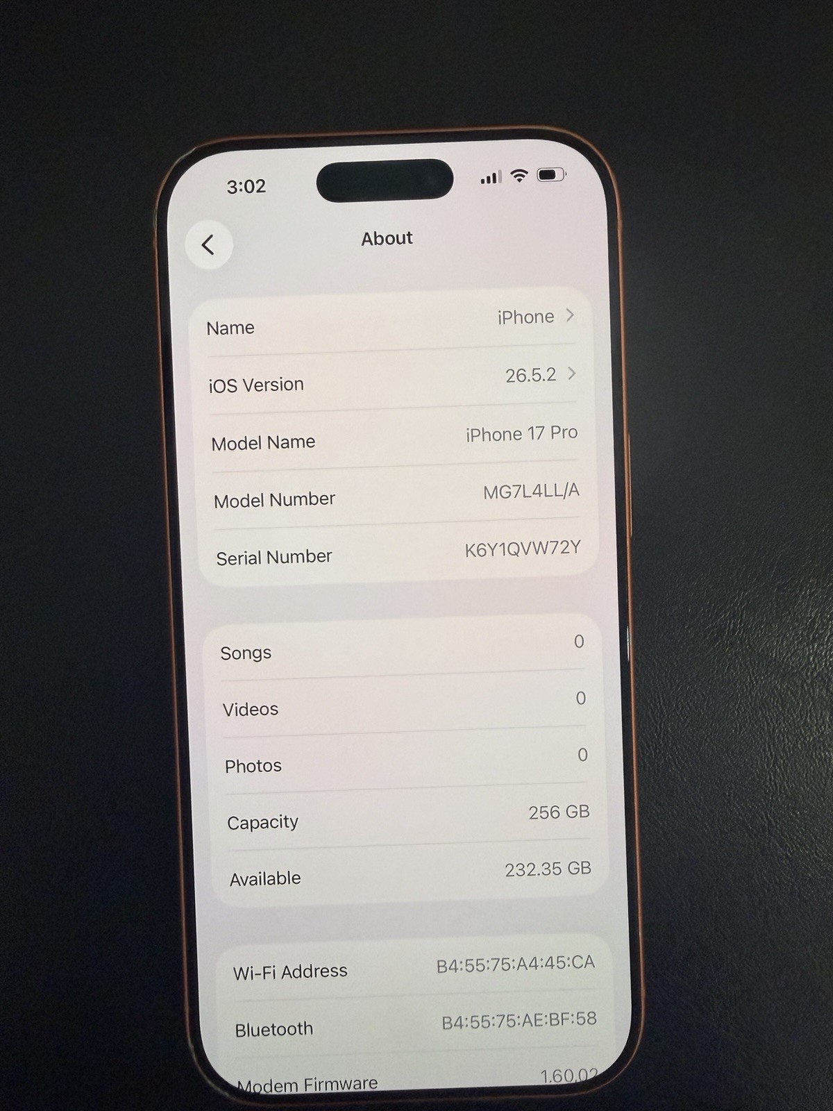 Apple iPhone 17 Pro – 256GB Orange Verizon – Good condition