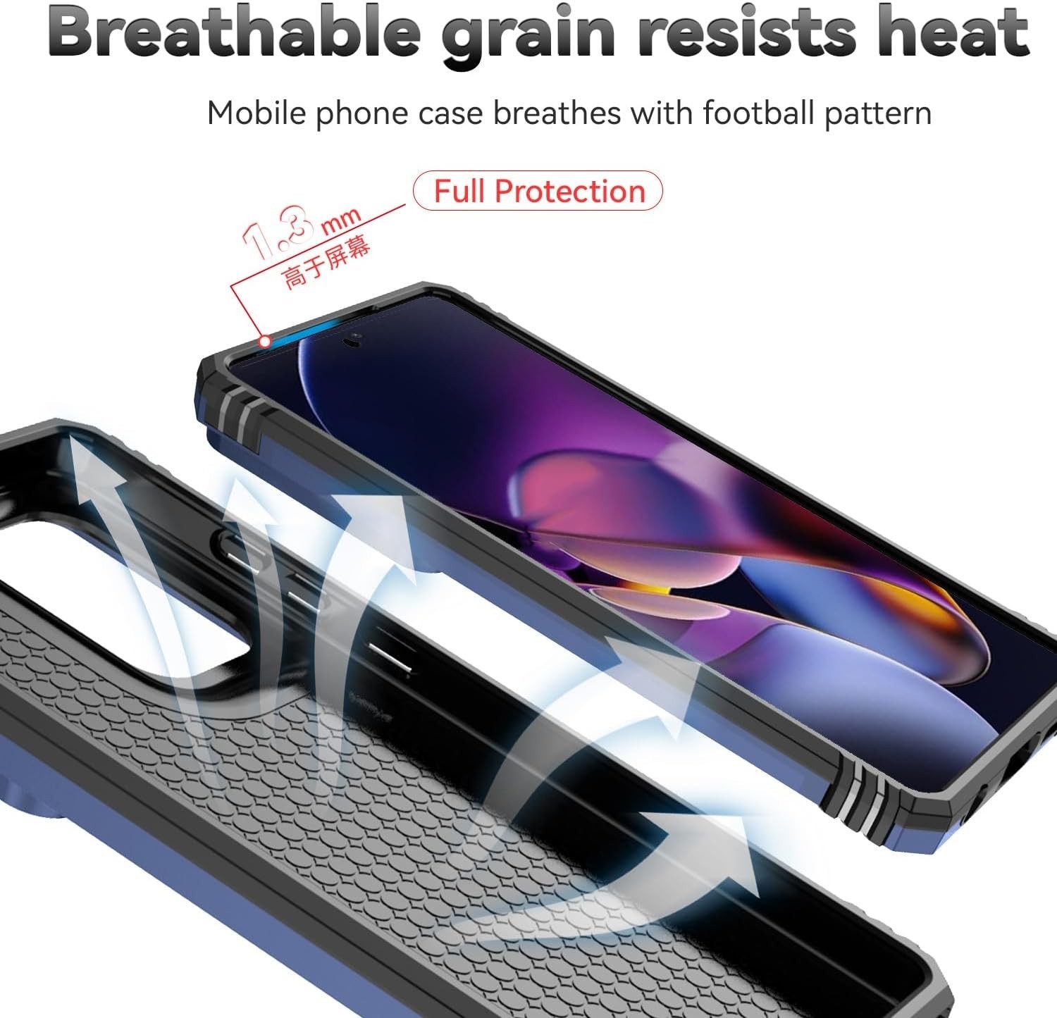 Phone Case for Motorola Moto G Stylus 5G 2024 with HD Screen Protector & Kicksta