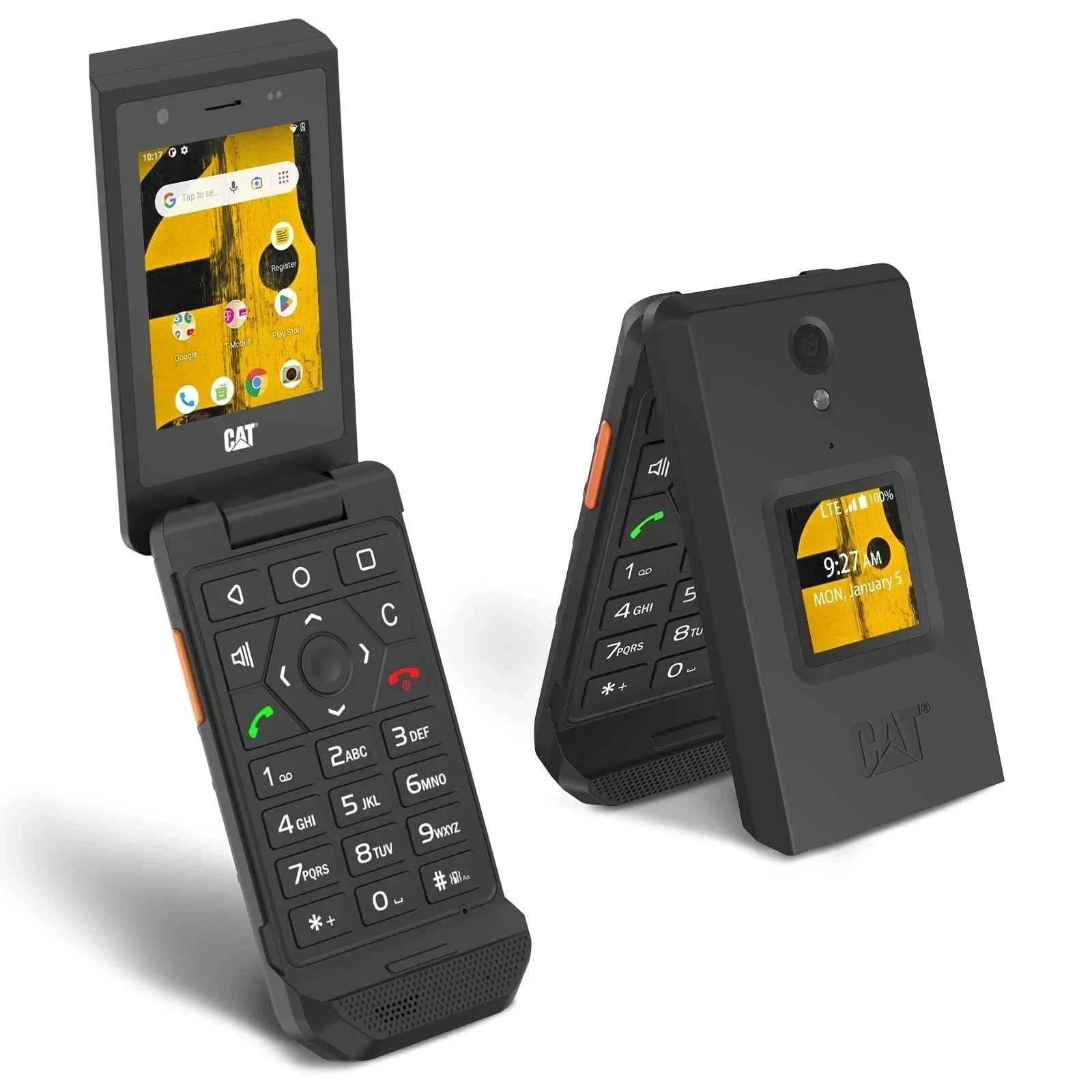 CAT S22 Rugged Flip Phone Unlocked (16GB) 2.8” Touchscreen Smart Cell Phone …