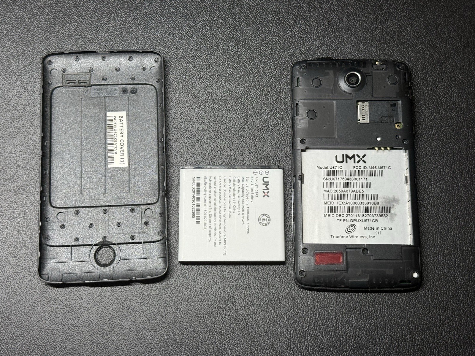 UMX U671C Android Smartphone TracFone Working Clean ESN Reset Tested