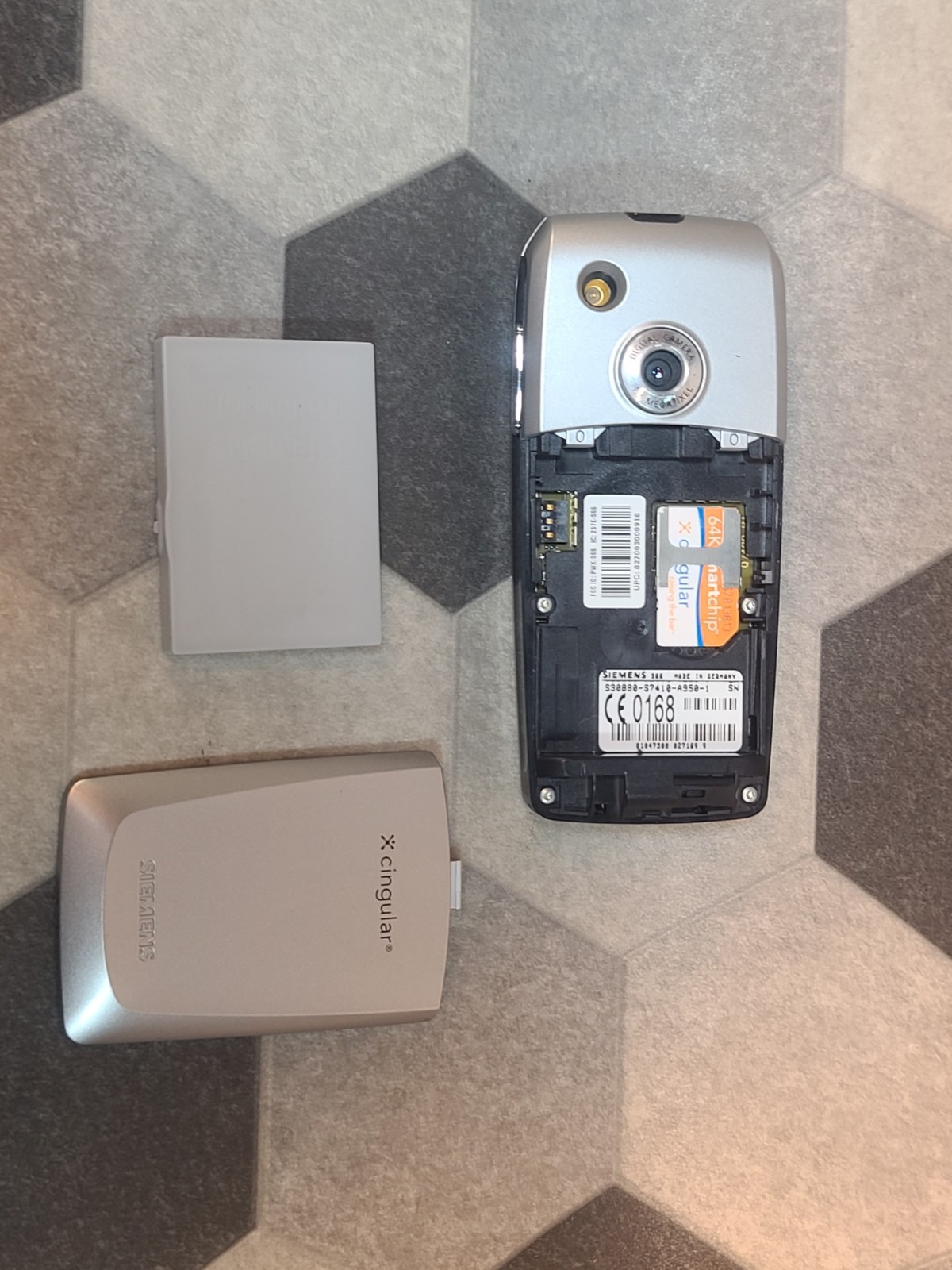 Siemens S Series S66 – Very Rare Cellular GSM Phone Black & Silver (Cingular)