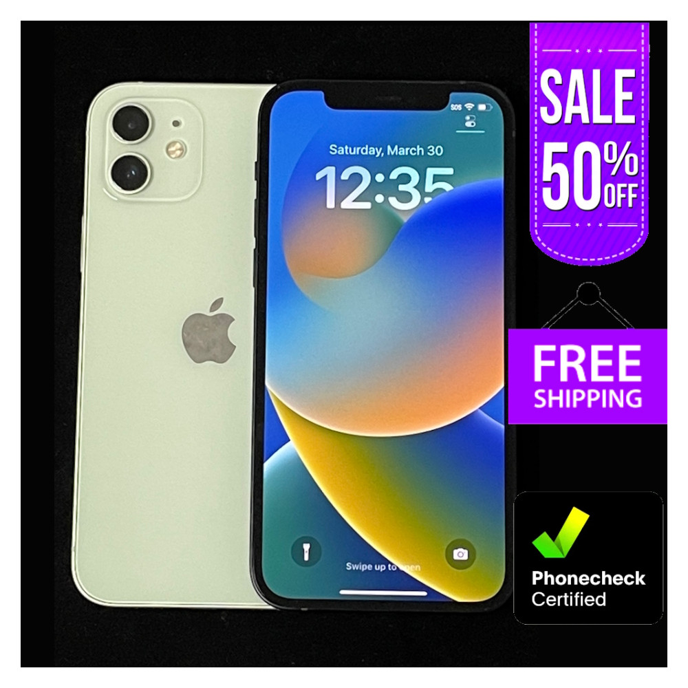 Apple iPhone 12 – 64GB/128GB – Mint Condition – All Carriers – Free Shipping