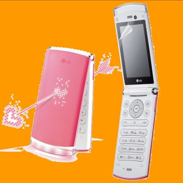 LG Lollipop GD580 Pink 3MP FM Radio LED Lighting GSM 3G Flip Mobile Cell Phone