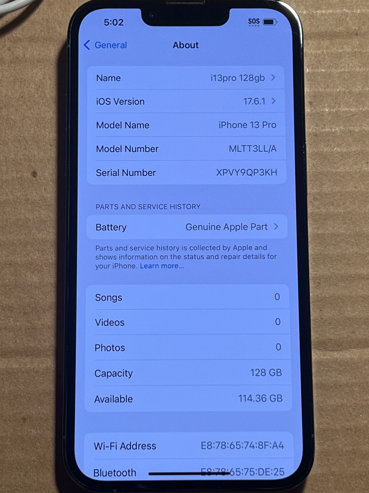 Apple iPhone 13 Pro – 128GB – Sierra Blue Unlocked A2483 (CDMA + GSM)