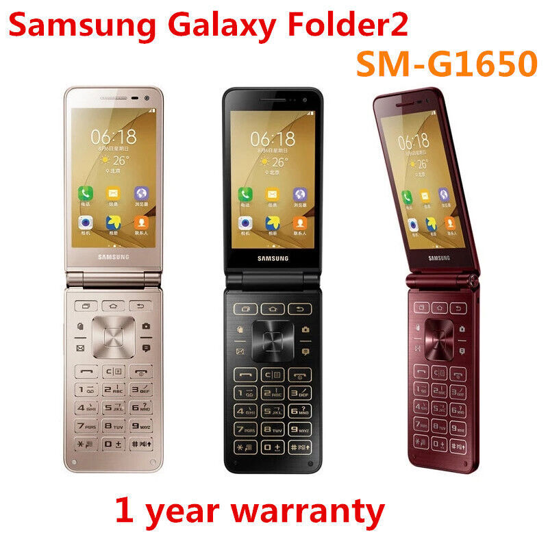 Samsung Galaxy Folder2 SM-G1650 16GB Dual SIM 4G Unlocked Flip Phone New Sealed
