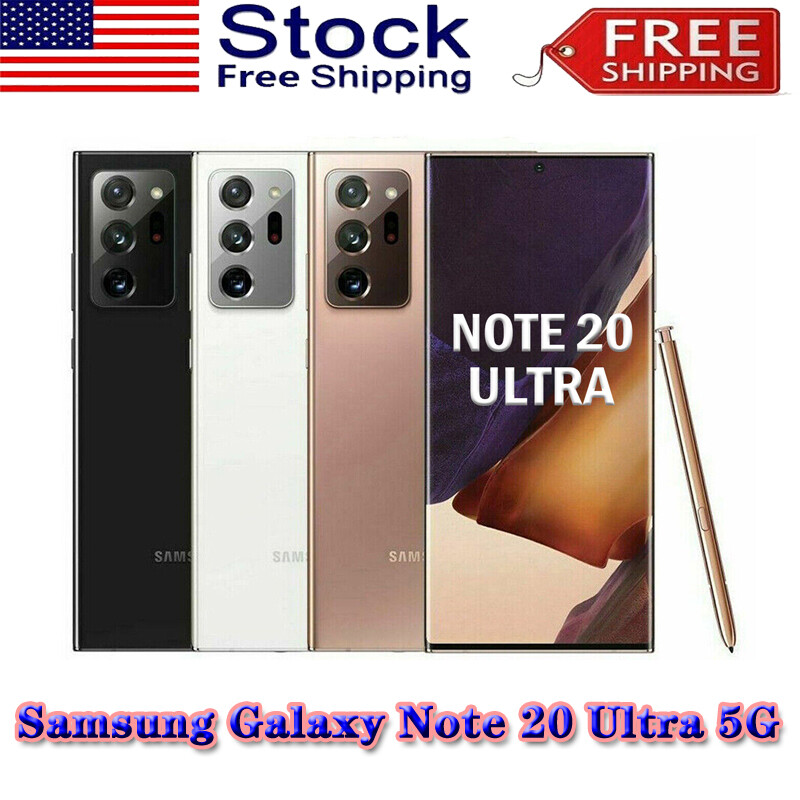 New Sealed Samsung Galaxy Note 20 Ultra 5G 128GB N986U Fully Unlocked GSM+CDMA