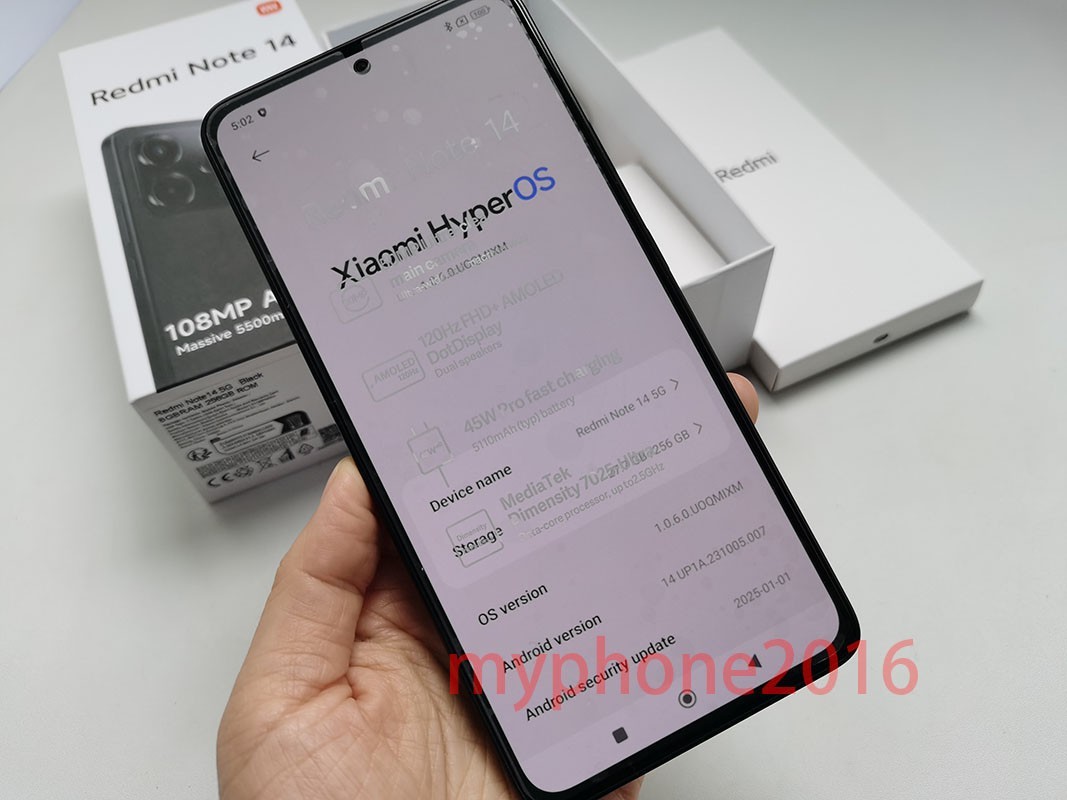 New&Sealed Xiaomi Redmi Note 14 5G Unlocked 256GB 108MP Global Google Smartphone