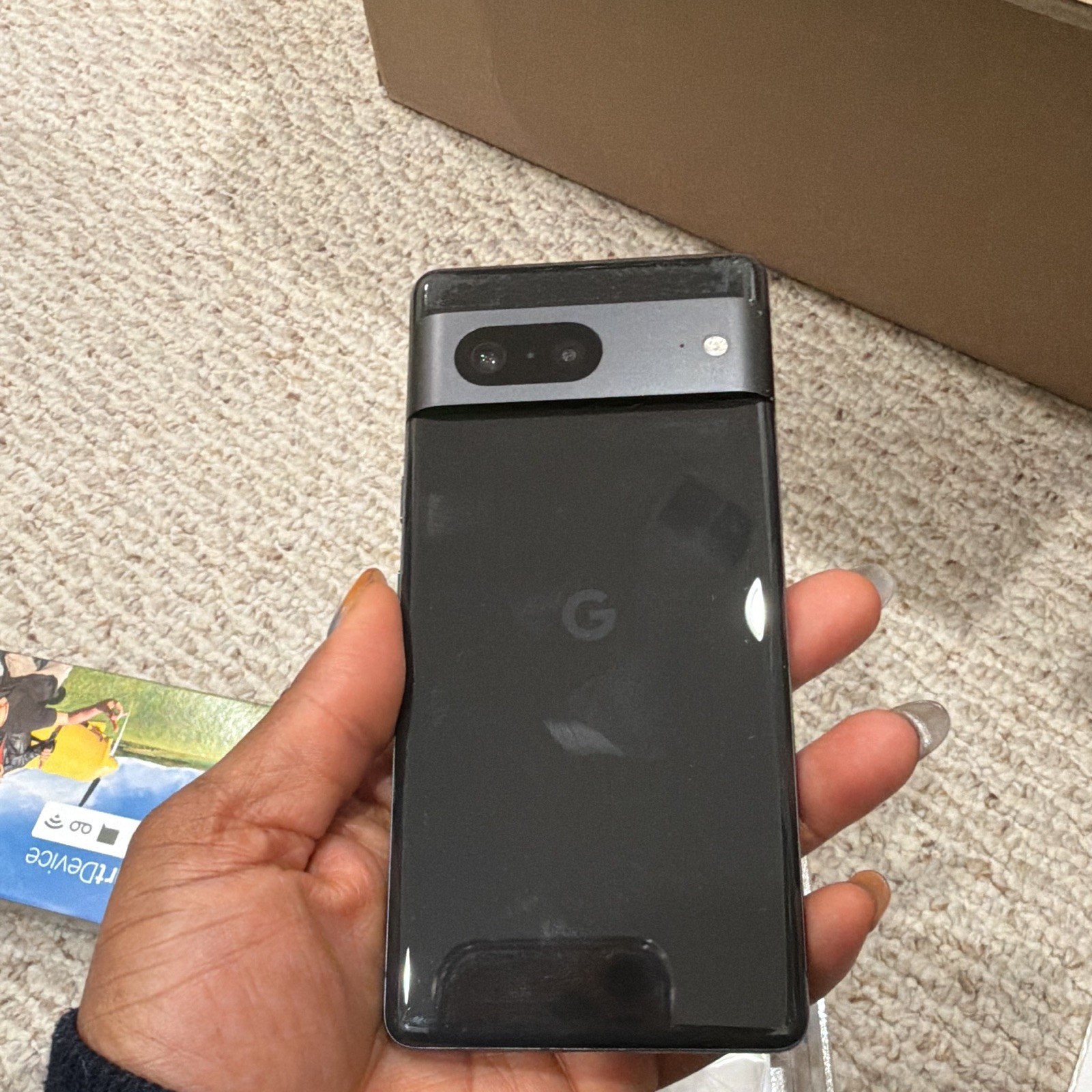 Google Pixel 7 GVU6C 128GB Black Android GSM Bar Smartphone 50MP USB-C