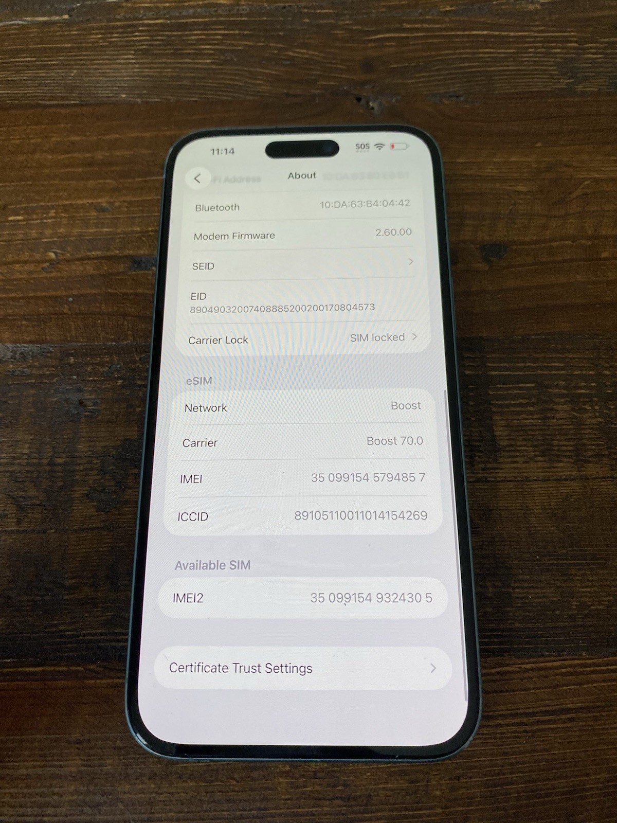 Apple iPhone 16 Plus 256GB Teal BOOST ONLY AFTERMARKET SCREEN