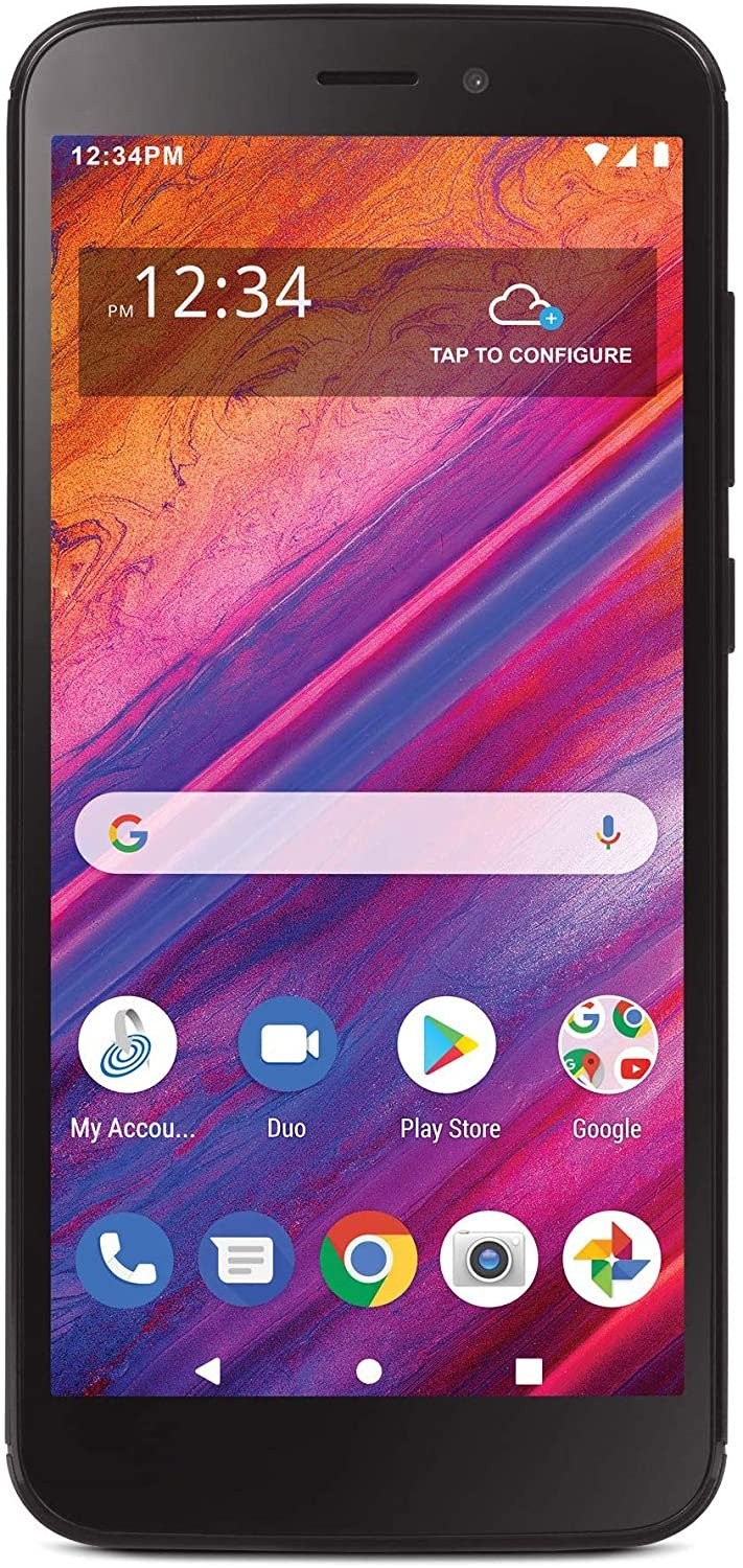Simple Mobile BLU View 1 4G LTE Locked 16GB Black Android 9 5.5″ 8MP