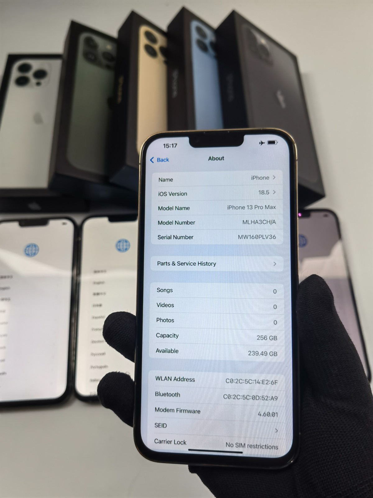 With face ID Apple iPhone 13 Pro Max-128/256GB (Unlocked)Optional Colors