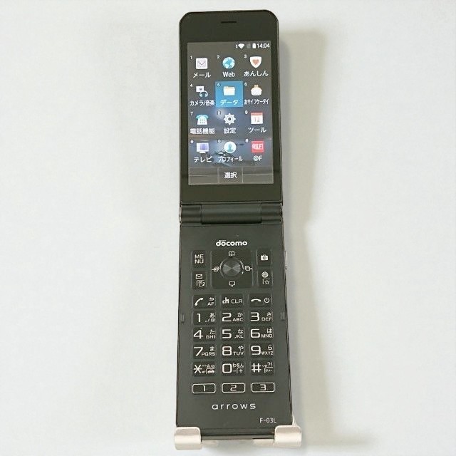 Fujitsu arrows black SIM free 4G F-03L mobile phone Used from Japan Used A Rank