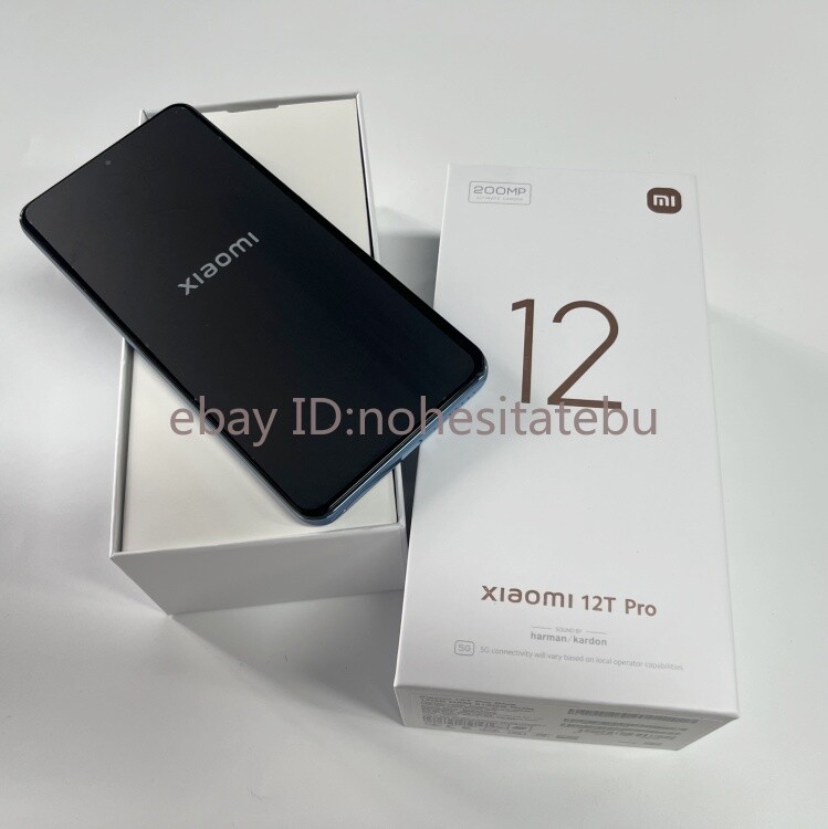 Unlocked Xiaomi 12T Pro 5G Dual SIM 12+256GB 200MP 6.67″ Original Phone 5000mAh