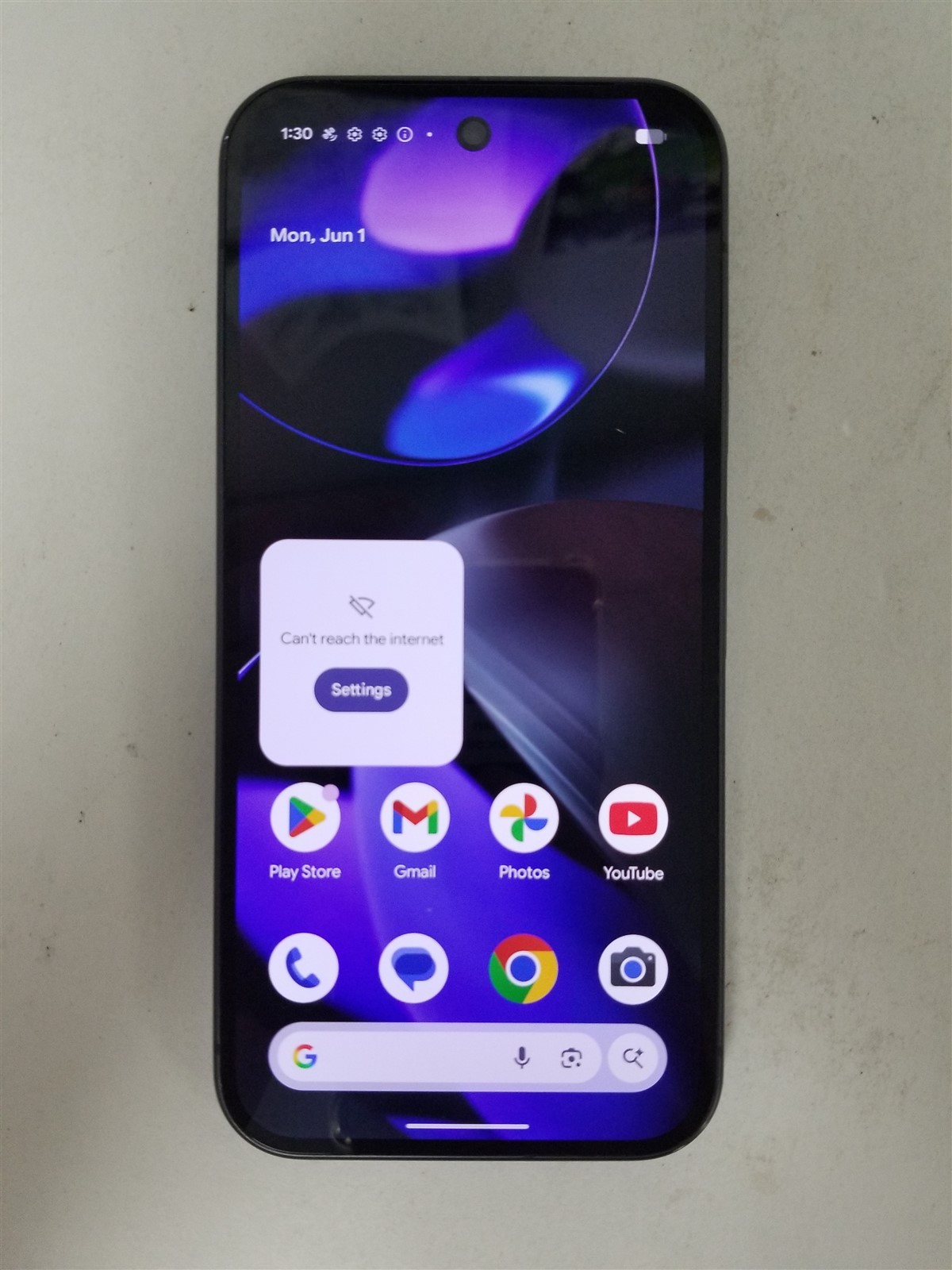 Google Pixel 9 256GB Black G2YBB (Unlocked) Damaged zD3082