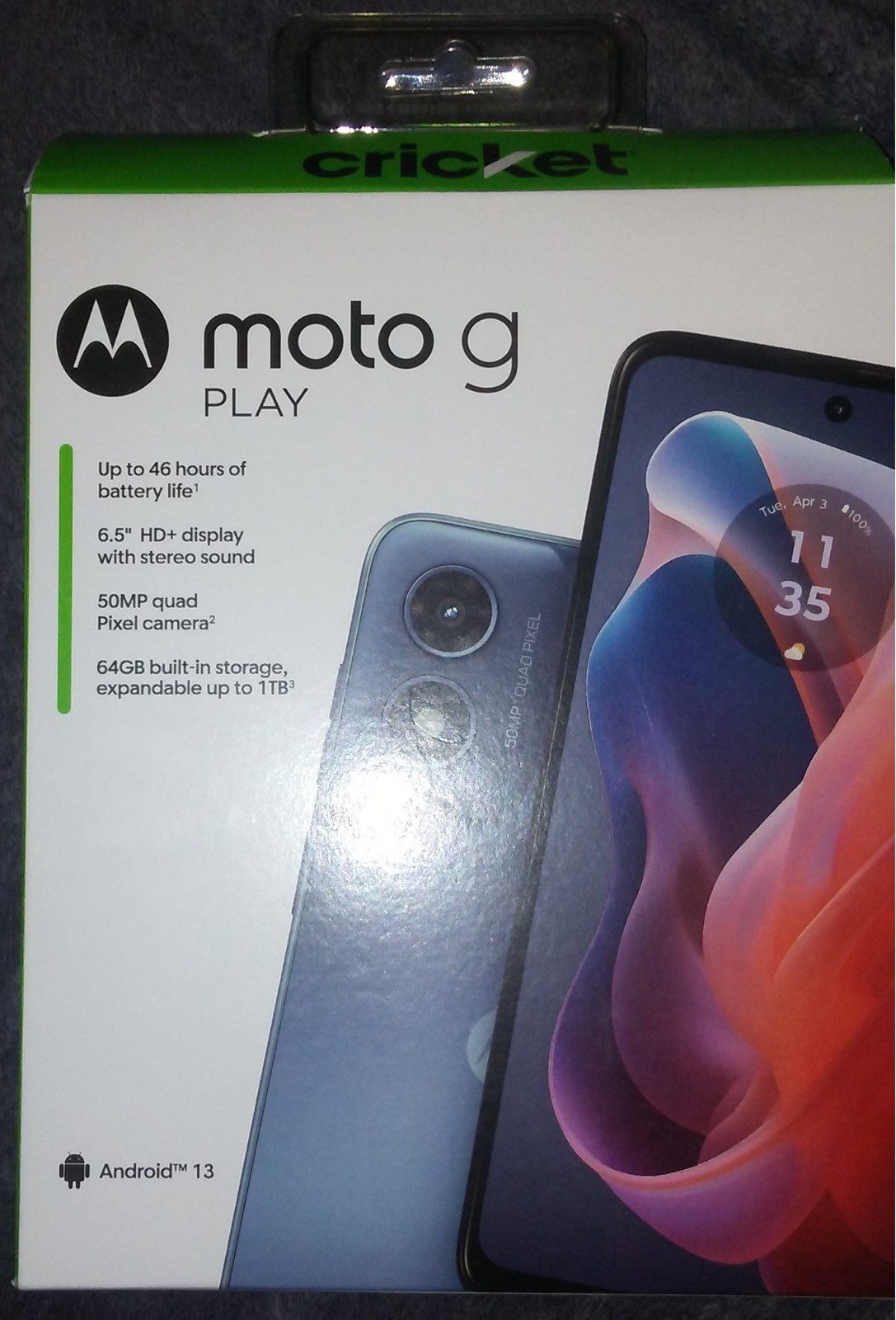 Motorola Moto G Play 2024 6.5” 4G LTE 4GB RAM 64GB Storage 2.4 GHz Pro XT2413-1