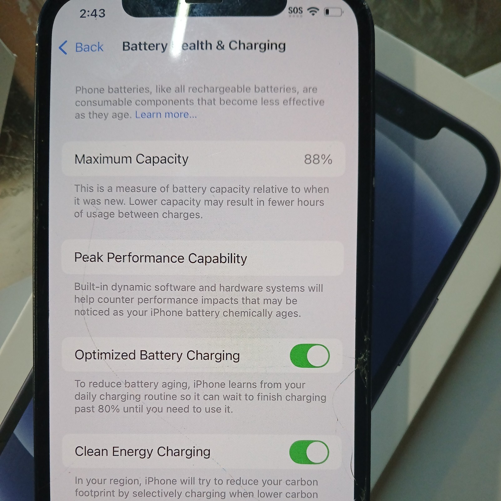 iPhone 12 64GB, Black, Unlocked fort part