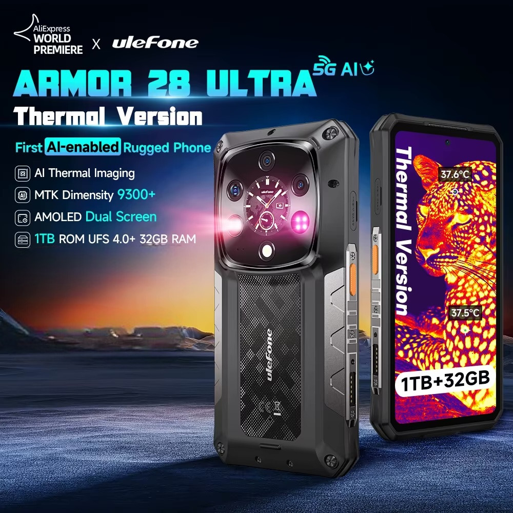 Ulefone Armor 28 Ultra 5G Rugged Smartphone | Thermal Camera | 32GB