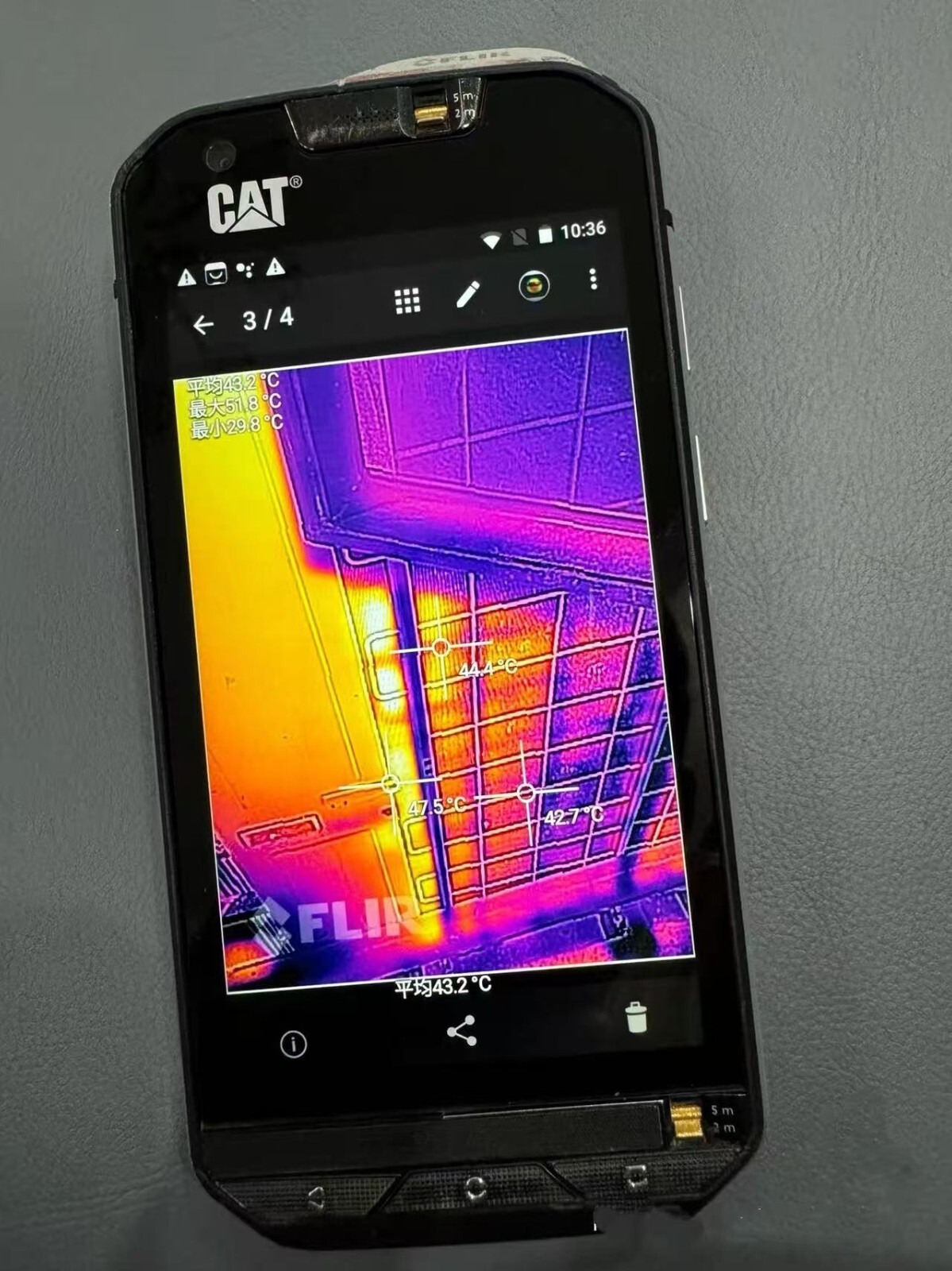 Cat S60 thermal imaging mobile phones Black 32GB 3GB RAM Rugged Mobilephone