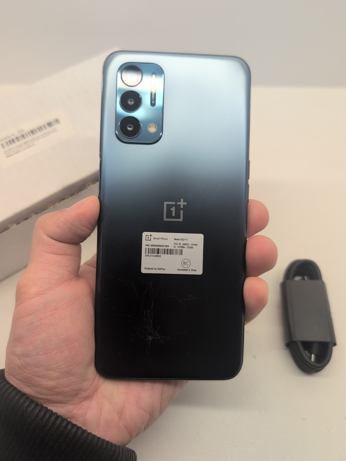 OnePlus Nord N200 5G (DE2117) 64GB Blue Quantum (Network Unknown) Check IMEI des