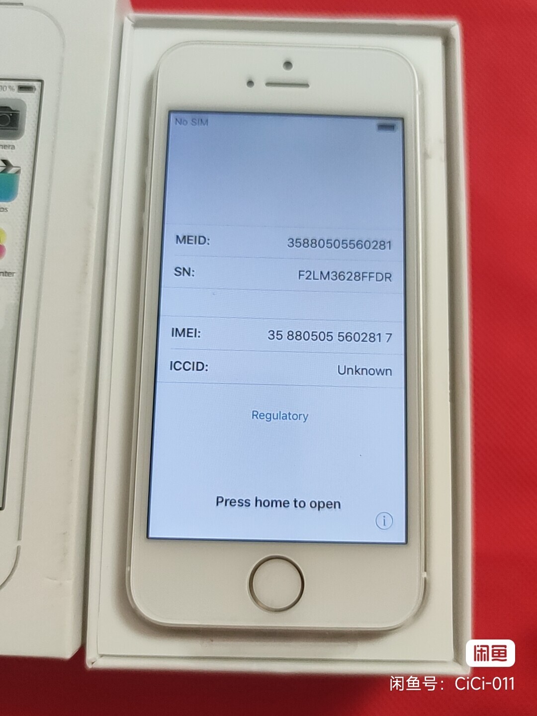 99%New Apple iPhone 5S – 64GB – Silver (Unlocked) IOS12 Sealed smartphone