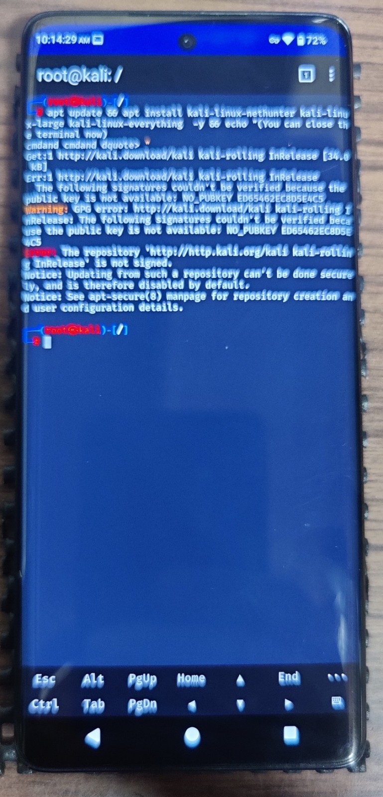 Motorola Edge 2024 Rooted Degoogled Kali Nethunter Android 16 T-Mobile Locked