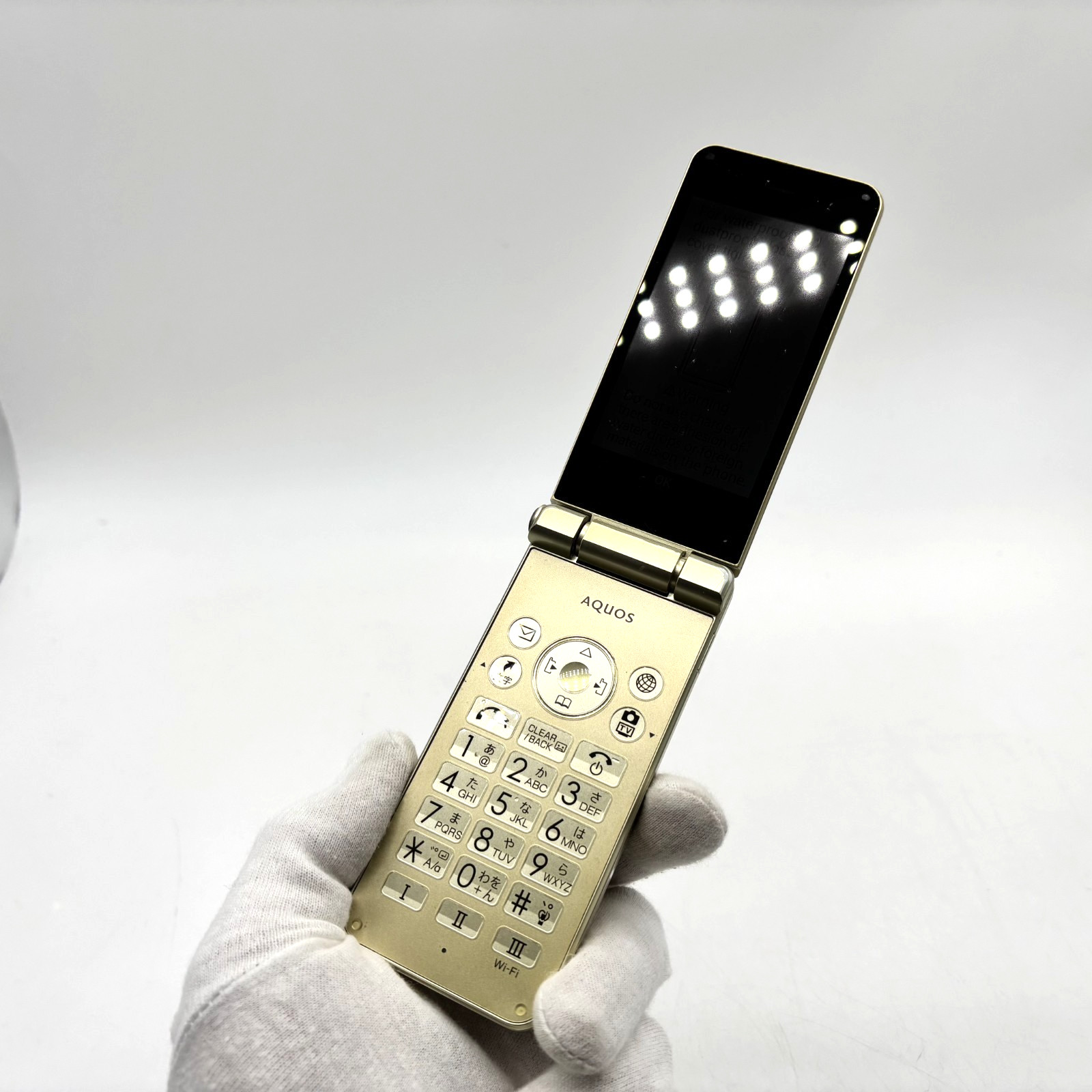 SHARP AQUOS Keitai 601SH Gold SoftBank Unlocked 4G Android Flip Phone Japan