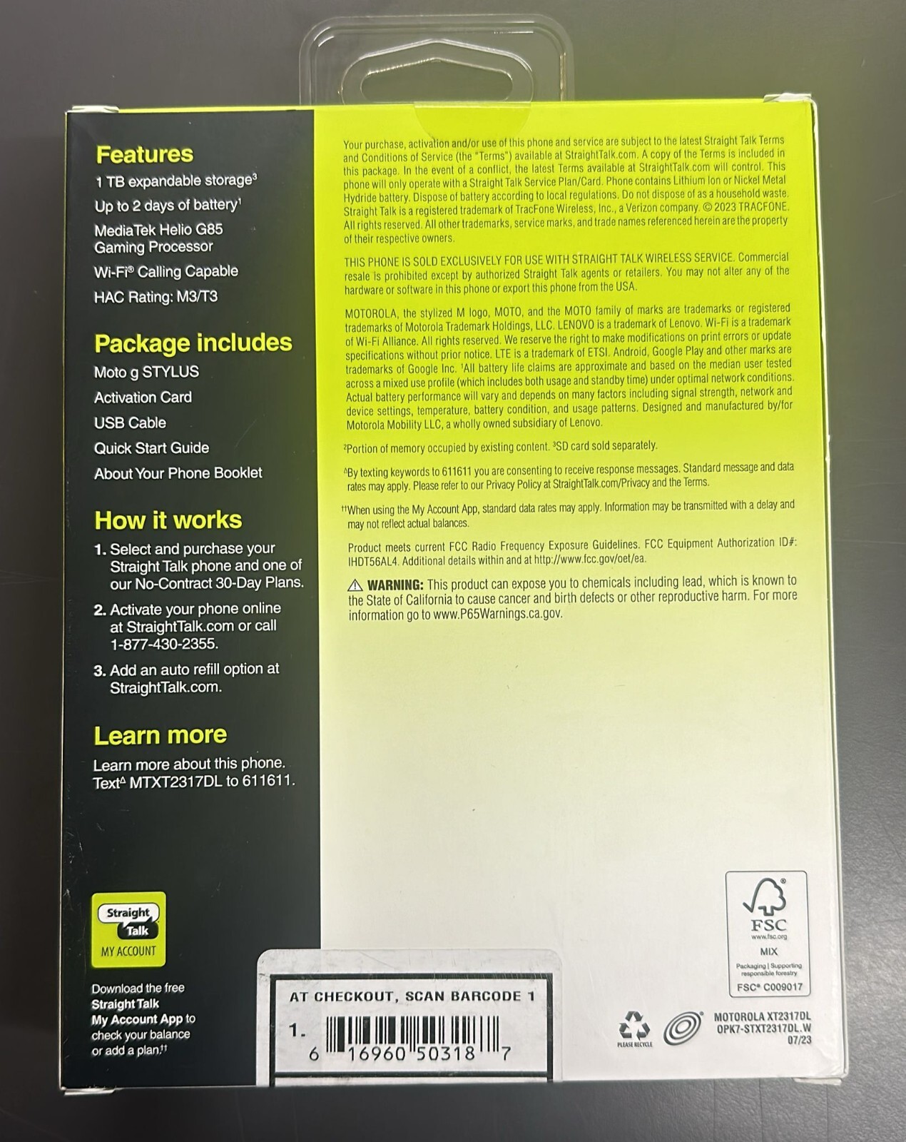 Motorola Moto G Stylus 2023 64GB – Straight Talk Wireless New