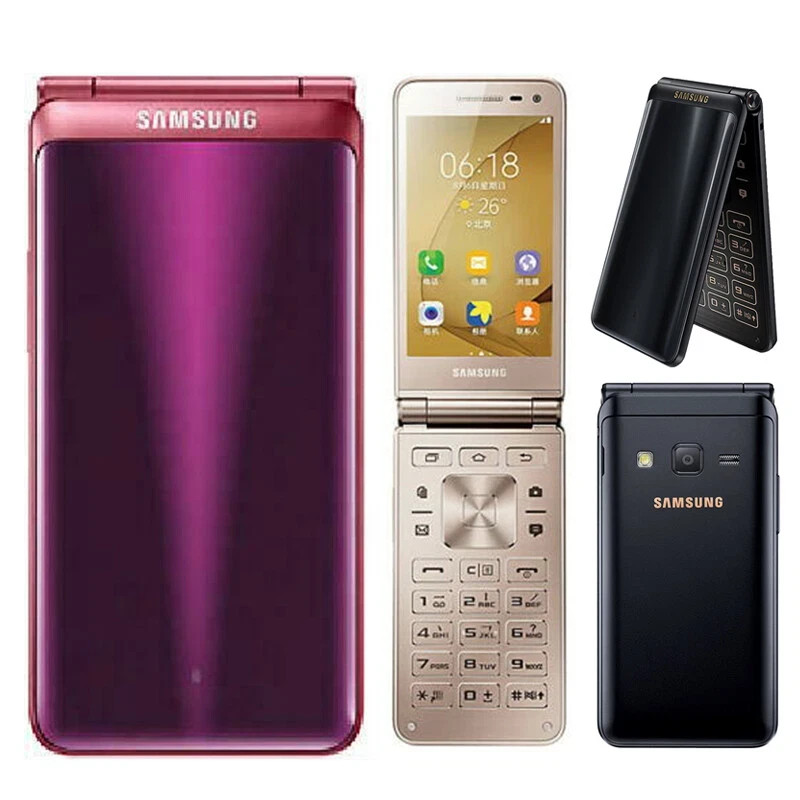 Unlocked Original Samsung Galaxy Folder 2 SM-G160N WIFI 1-SIM 4G Flip Smartphone
