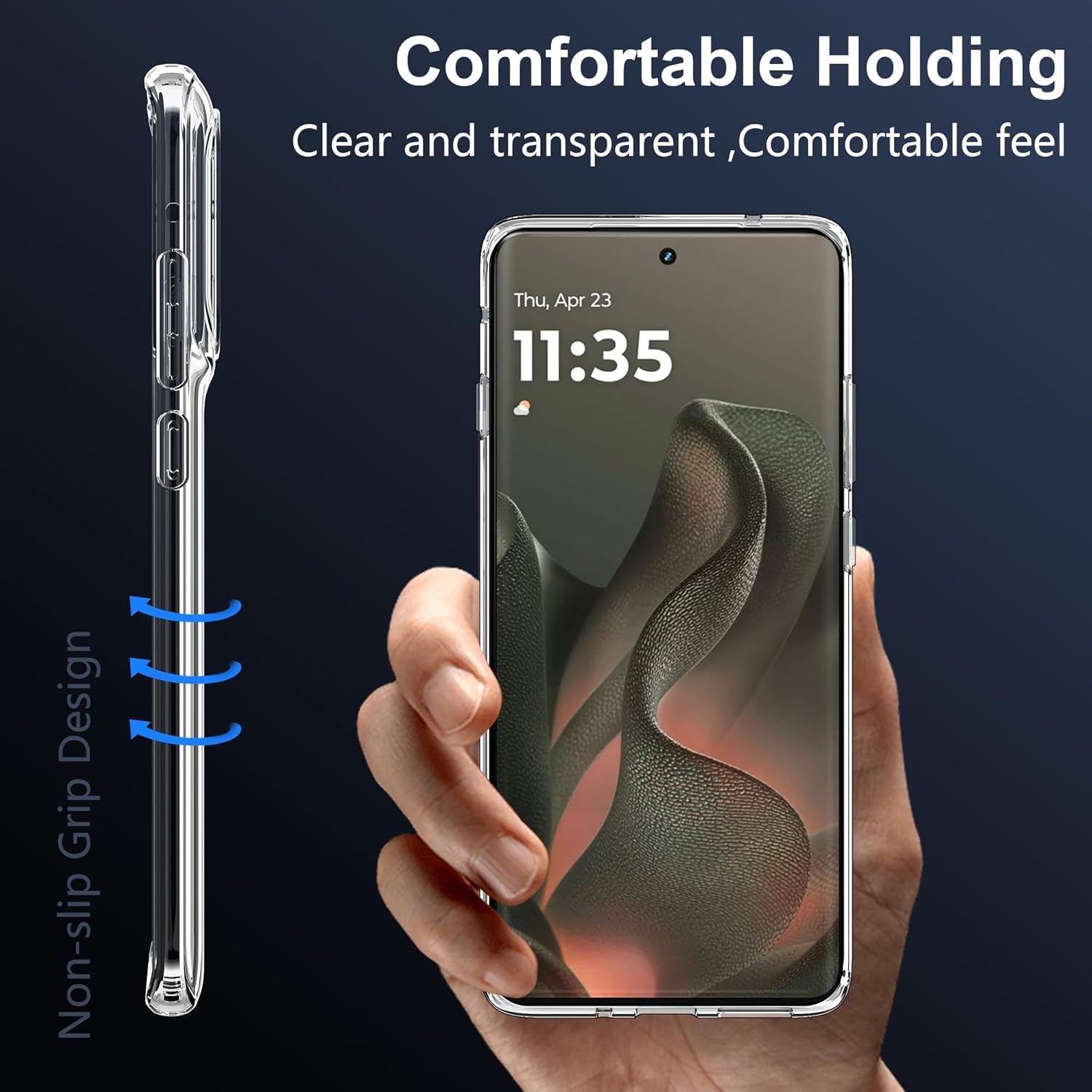 Motorola Moto Edge 2025 Case, High Quality TPU Rubber Skin, Scratch Resistant, F