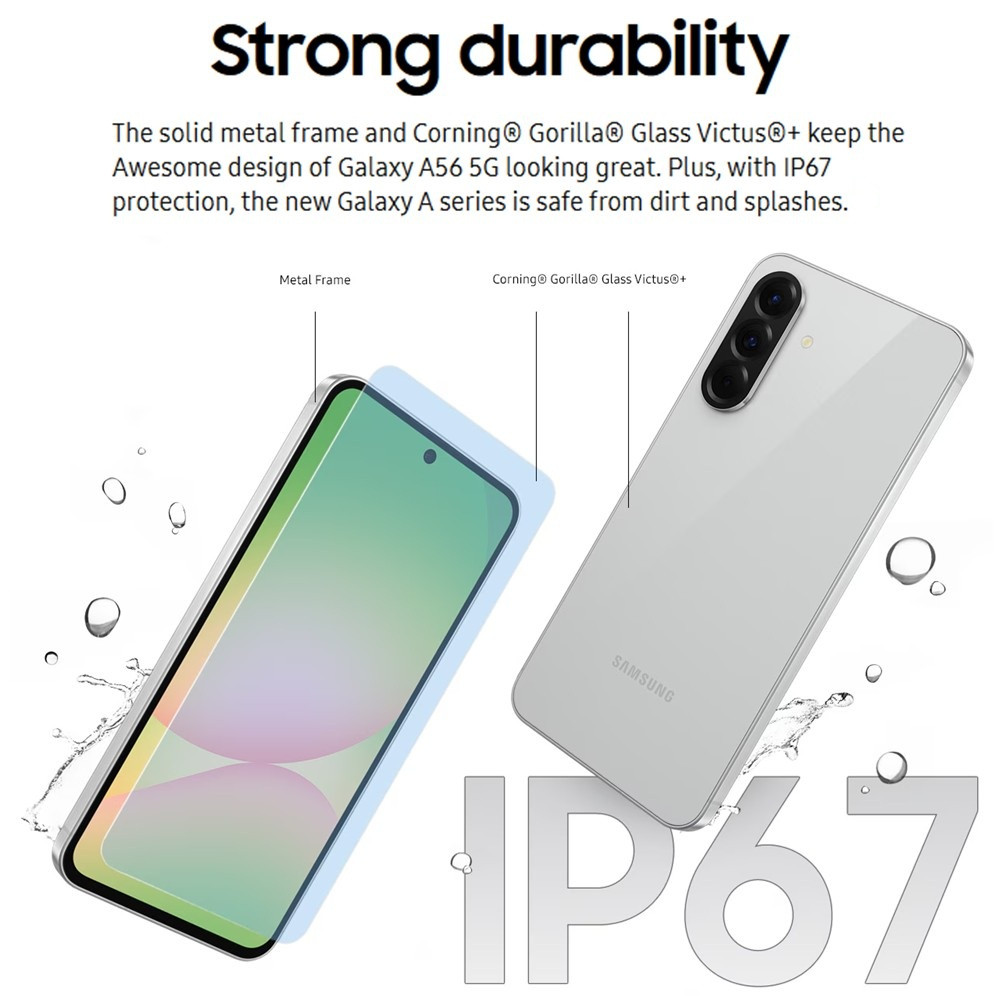 Samsung Galaxy A56 5G Unlocked Smartphone 128GB/256GB 120Hz 50MP Triple Camera