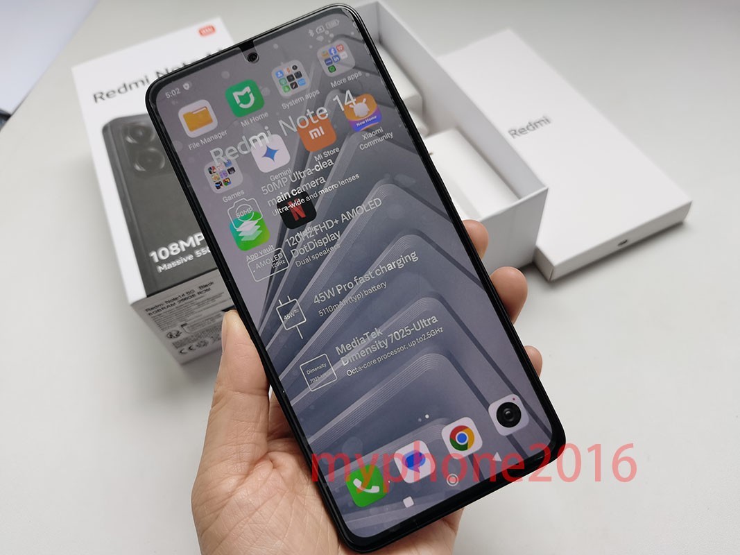 New&Sealed Xiaomi Redmi Note 14 5G Unlocked 256GB 108MP Global Google Smartphone