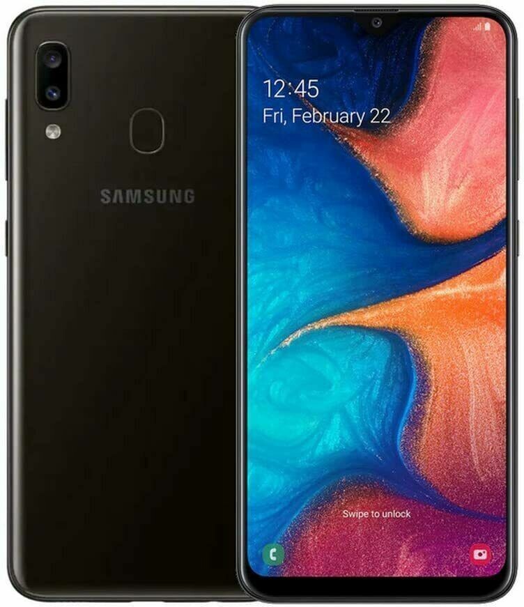 SAMSUNG GALAXY A20 SM-A205U 32GB 4G LTE BLACK Fully Unlocked Smartphone OPEN BOX