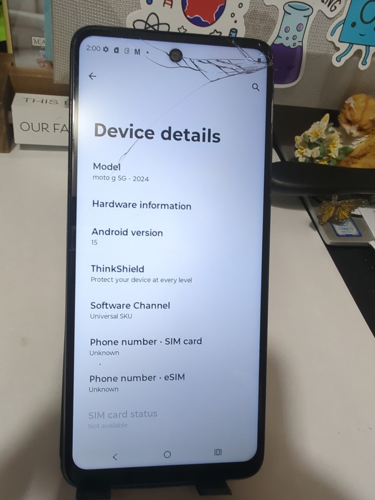 ⚠️READ⚠️ Motorola Moto G 5G (2024), 128GB Green | XT2417-1,#6517