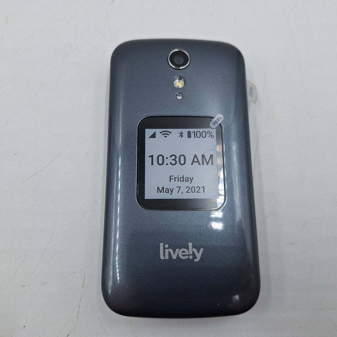 New Open Box Jitterbug Lively Flip Phone for Seniors Urgent Response Grey