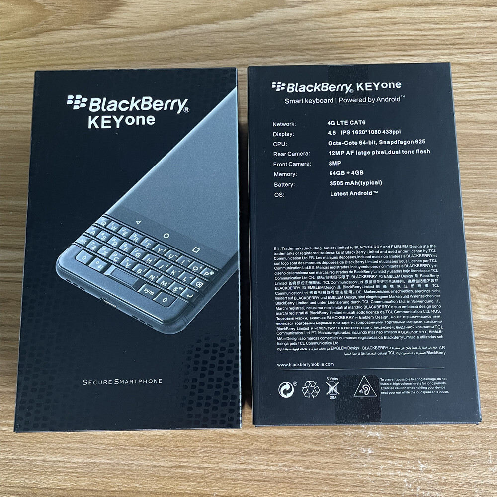 BlackBerry KeyOne 4G LTE MobilePhone SingleSIM 4.5”32/64GB 12MP QWERTY Keyboard