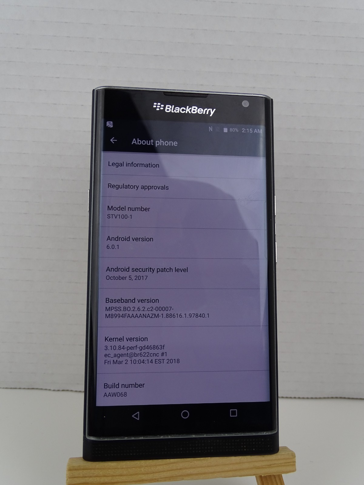 BlackBerry Priv Smartphone – STV 100-1 Android 32GB 4G Unlocked CA Tested