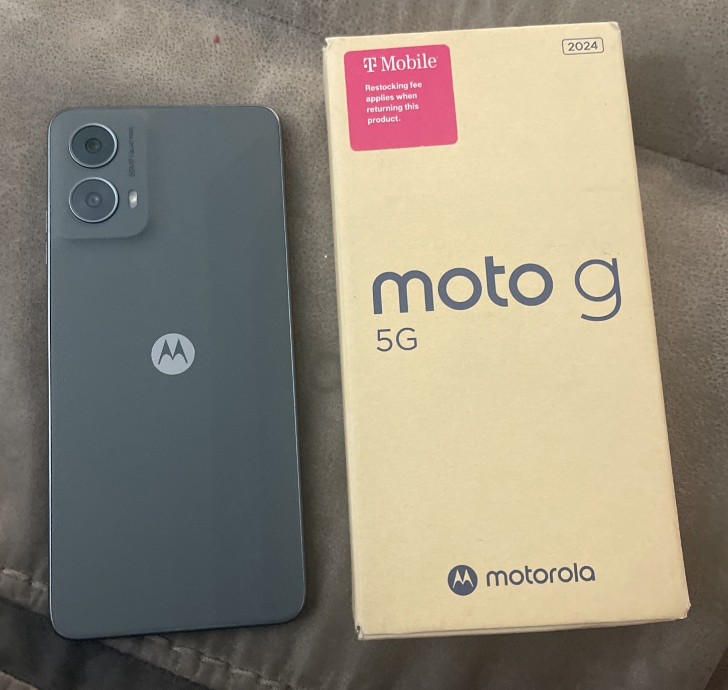 Motorola Smartphone Moto G 5G 128GB (T-Mobile) XT2417-1 – Sage Green As Pictures
